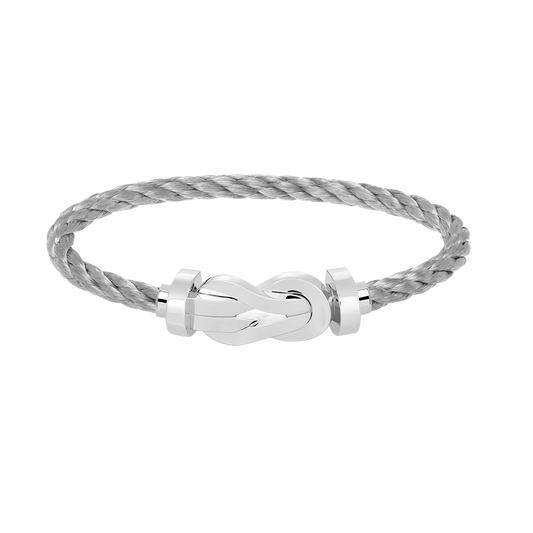 [Kismet Jewels ]CHANCE LARGE 8 FIGURE BUCKLE NO DIAMOND BRACELET SILVER