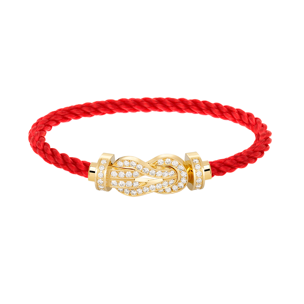 [Kismet Jewels ]CHANCE LARGE 8 FIGURE BUCKLE FULLDIAMOND BRACELET GOLD