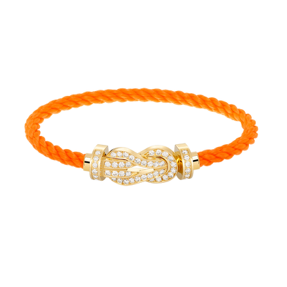 [Kismet Jewels ]CHANCE LARGE 8 FIGURE BUCKLE FULLDIAMOND BRACELET GOLD
