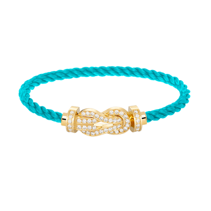 [Kismet Jewels ]CHANCE LARGE 8 FIGURE BUCKLE FULLDIAMOND BRACELET GOLD