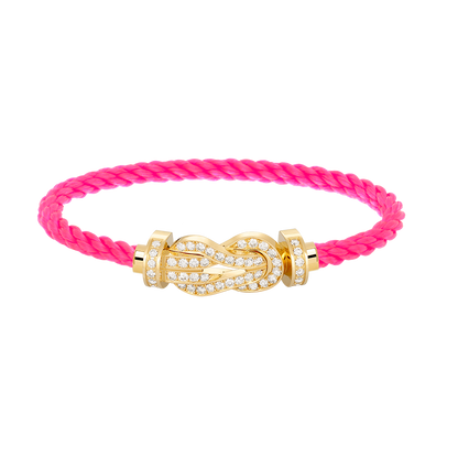 [Kismet Jewels ]CHANCE LARGE 8 FIGURE BUCKLE FULLDIAMOND BRACELET GOLD