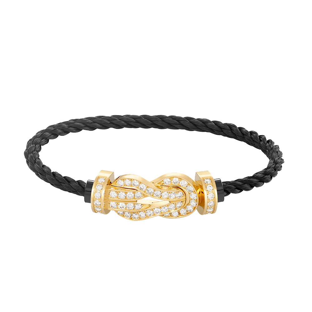 [Kismet Jewels ]CHANCE LARGE 8 FIGURE BUCKLE FULLDIAMOND BRACELET GOLD
