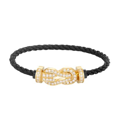 [Kismet Jewels ]CHANCE LARGE 8 FIGURE BUCKLE FULLDIAMOND BRACELET GOLD