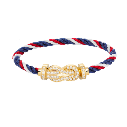 [Kismet Jewels ]CHANCE LARGE 8 FIGURE BUCKLE FULLDIAMOND BRACELET GOLD