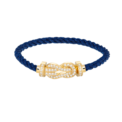 [Kismet Jewels ]CHANCE LARGE 8 FIGURE BUCKLE FULLDIAMOND BRACELET GOLD