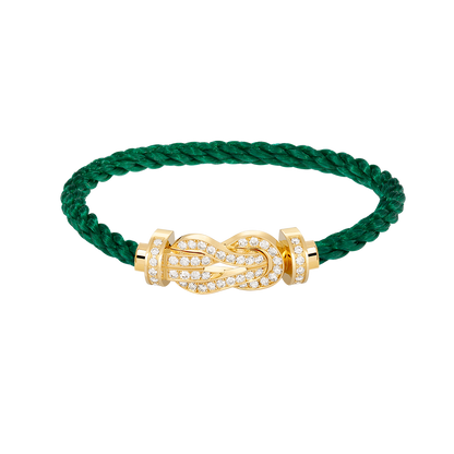 [Kismet Jewels ]CHANCE LARGE 8 FIGURE BUCKLE FULLDIAMOND BRACELET GOLD