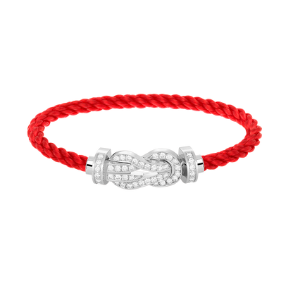 [Kismet Jewels ]CHANCE LARGE 8 FIGURE BUCKLE FULL DIAMOND BRACELET SILVER