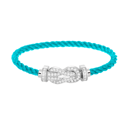 [Kismet Jewels ]CHANCE LARGE 8 FIGURE BUCKLE FULL DIAMOND BRACELET SILVER