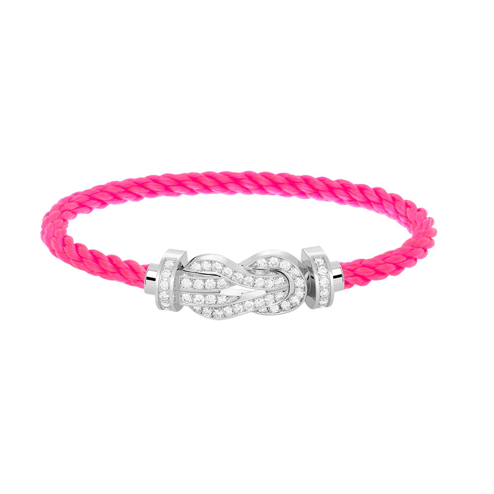[Kismet Jewels ]CHANCE LARGE 8 FIGURE BUCKLE FULL DIAMOND BRACELET SILVER