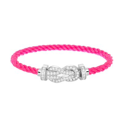[Kismet Jewels ]CHANCE LARGE 8 FIGURE BUCKLE FULL DIAMOND BRACELET SILVER