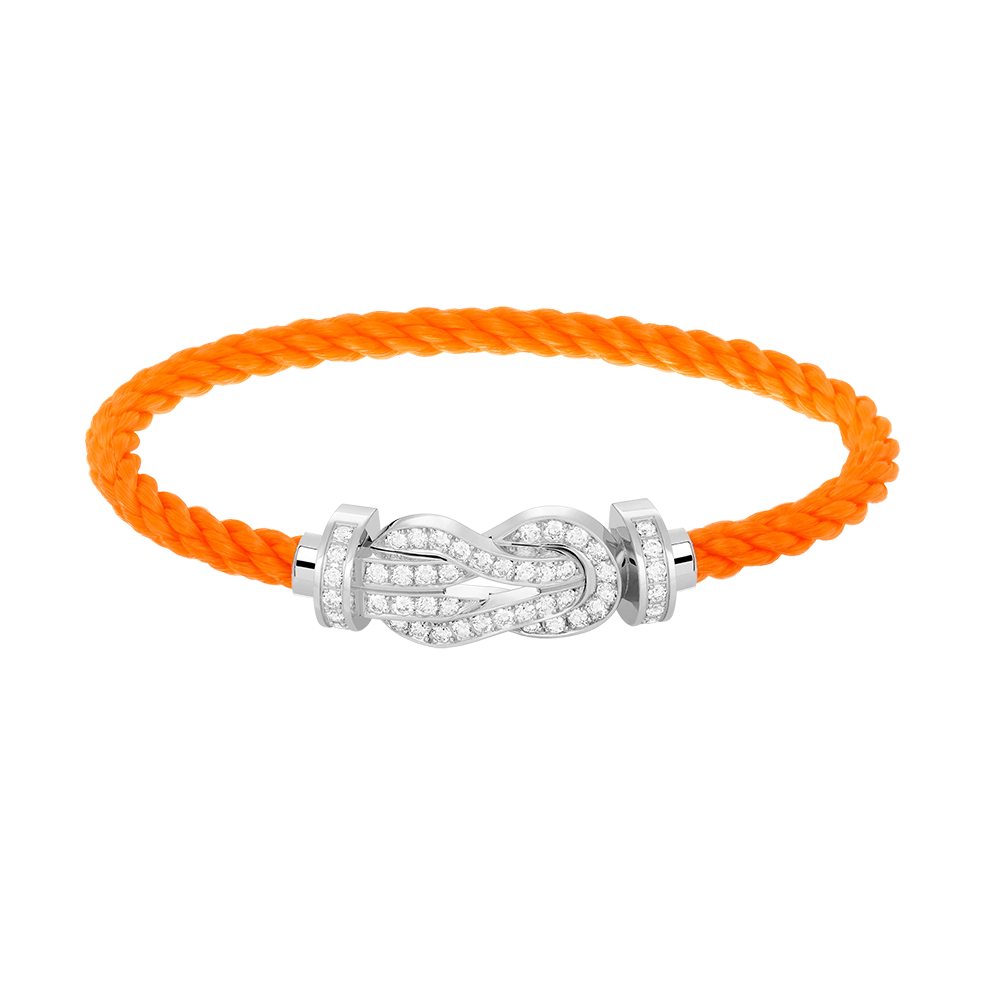 [Kismet Jewels ]CHANCE LARGE 8 FIGURE BUCKLE FULL DIAMOND BRACELET SILVER