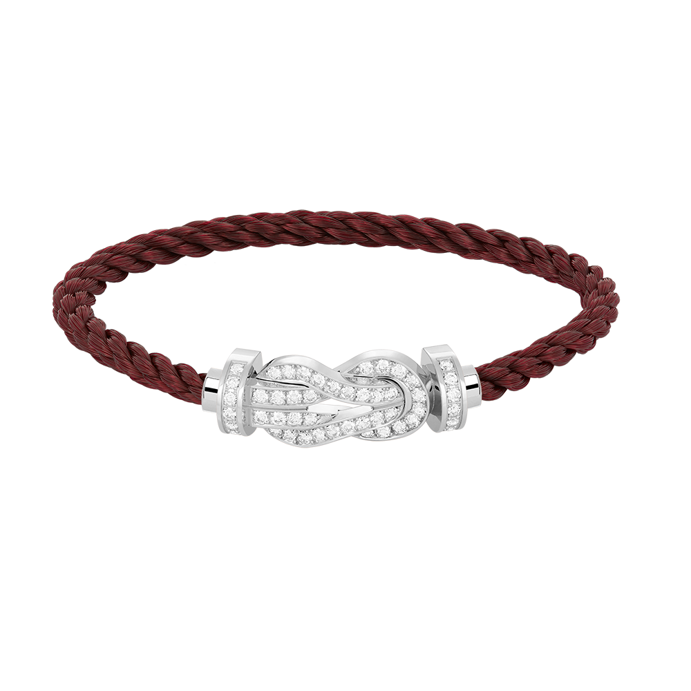 [Kismet Jewels ]CHANCE LARGE 8 FIGURE BUCKLE FULL DIAMOND BRACELET SILVER