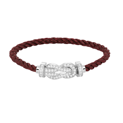 [Kismet Jewels ]CHANCE LARGE 8 FIGURE BUCKLE FULL DIAMOND BRACELET SILVER