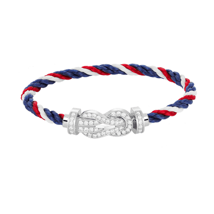 [Kismet Jewels ]CHANCE LARGE 8 FIGURE BUCKLE FULL DIAMOND BRACELET SILVER