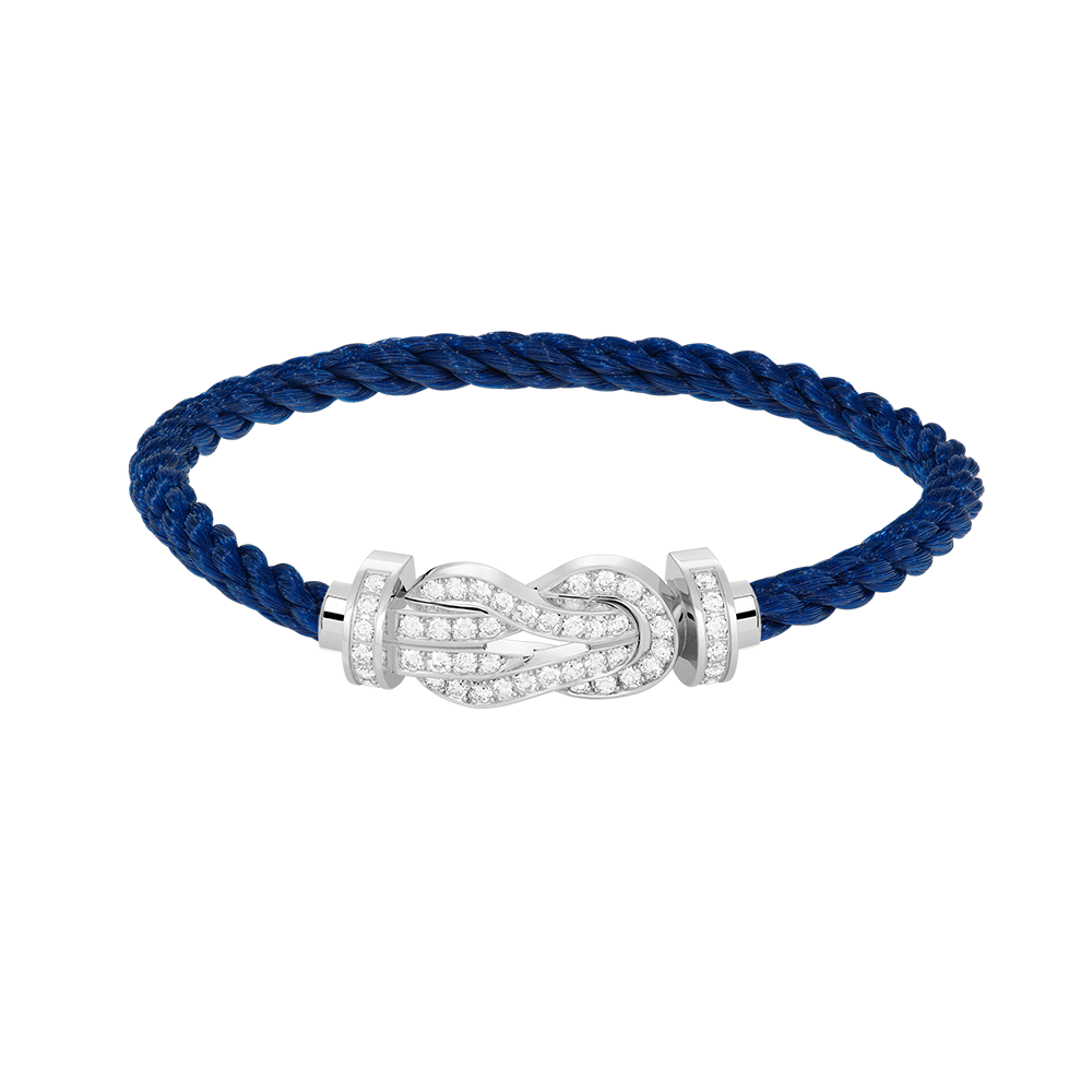 [Kismet Jewels ]CHANCE LARGE 8 FIGURE BUCKLE FULL DIAMOND BRACELET SILVER