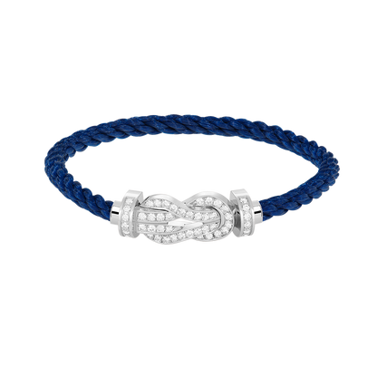 [Kismet Jewels ]CHANCE LARGE 8 FIGURE BUCKLE FULL DIAMOND BRACELET SILVER