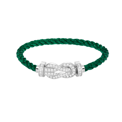 [Kismet Jewels ]CHANCE LARGE 8 FIGURE BUCKLE FULL DIAMOND BRACELET SILVER