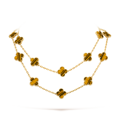 [Kismet Jewels ]CLOVER 20 MOTIFS TIGER EYE ROSE GOLD
