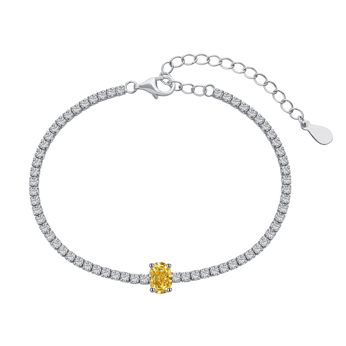 [Kismet Jewels ]0.75 Carat Exquisite Oval Cut Daily Bracelet