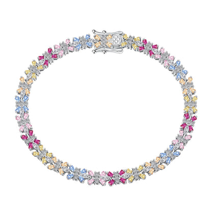 [Kismet Jewels ]Radiant Colorful Emerald Cut Party Bracelet