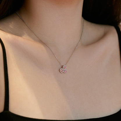[Kismet Jewels ]Elegant Flower Shape Pear Cut Necklace