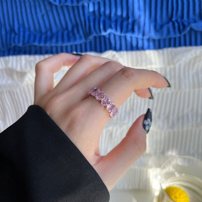 [Kismet Jewels ]Dainty Elongated Cushion Cut Tennis Ring