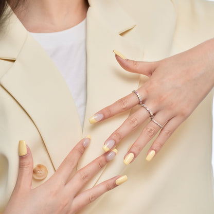 [Kismet Jewels ]Ornate Colorful Round Cut Tennis Ring