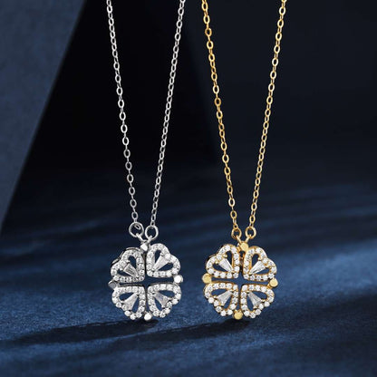 [Kismet Jewels ]Ornate Heart Cut Flower Shape Necklace