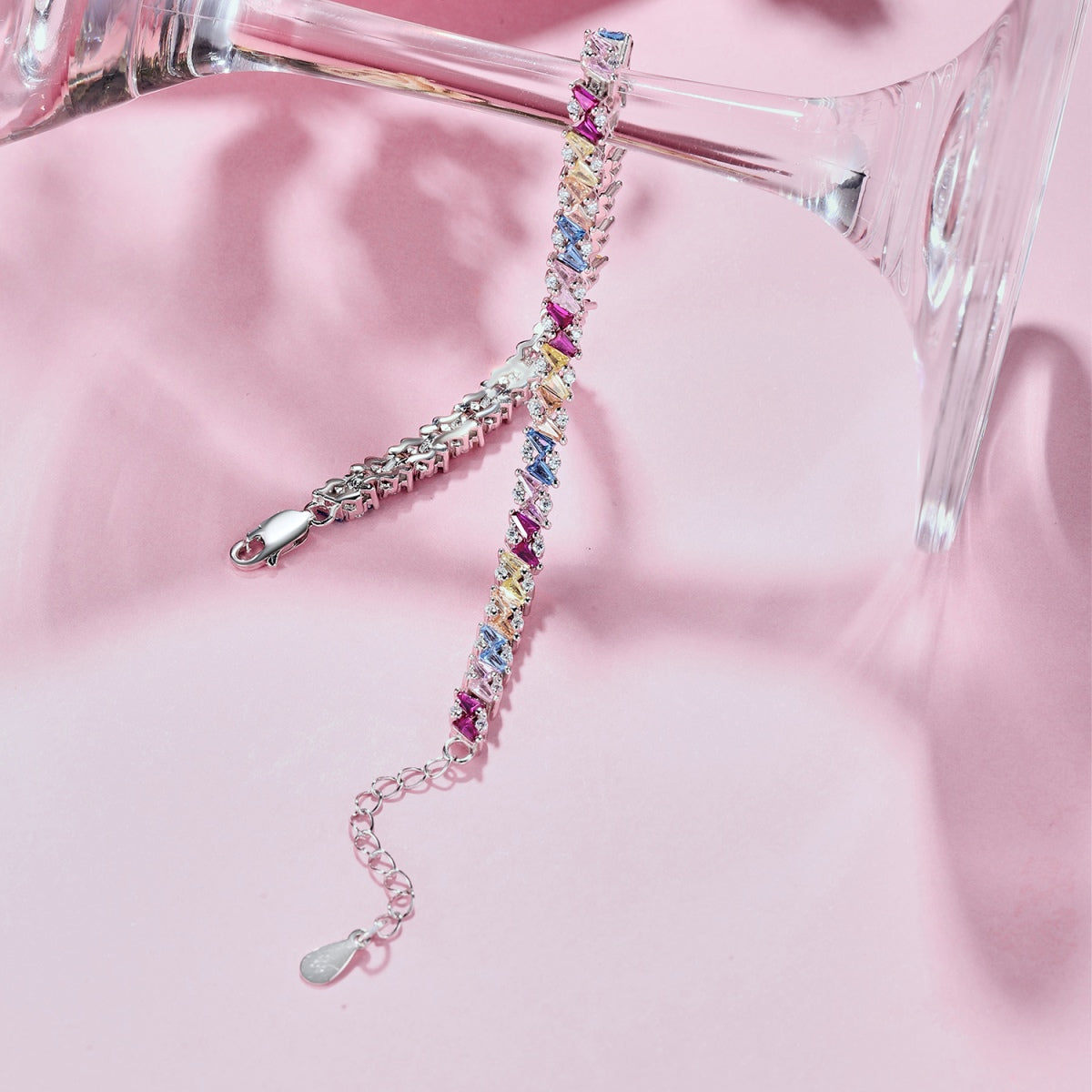 [Kismet Jewels ]Ornate Sparkling Multi Cut Party Bracelet
