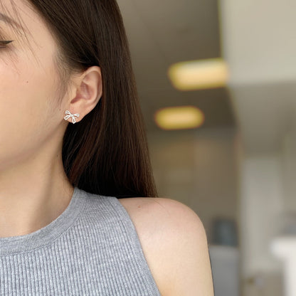 [Kismet Jewels ]Dainty Bow Shape Earrings