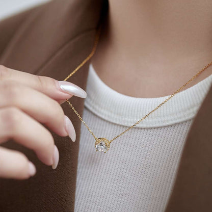 [Kismet Jewels ]Luxurious Round Cut Necklace