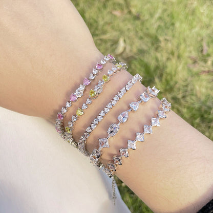 [Kismet Jewels ]Dazzling Romantic Heart Shape Lover Bracelet