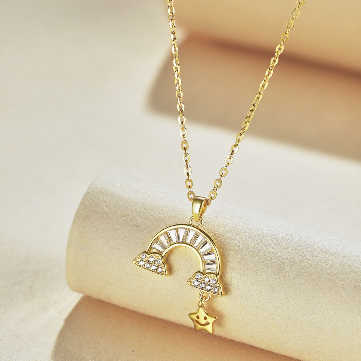 [Kismet Jewels ]Unique Rainbow Star Necklace