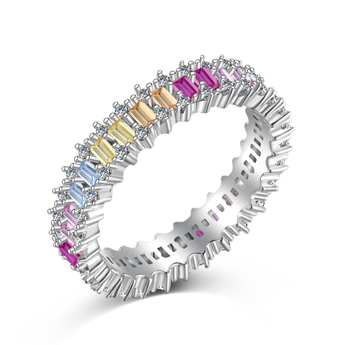 [Kismet Jewels ]Splashy Ornate Emerald Cut Cocktail Ring
