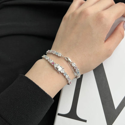 [Kismet Jewels ]Dazzling Radiant Multi Cut Daily Bracelet