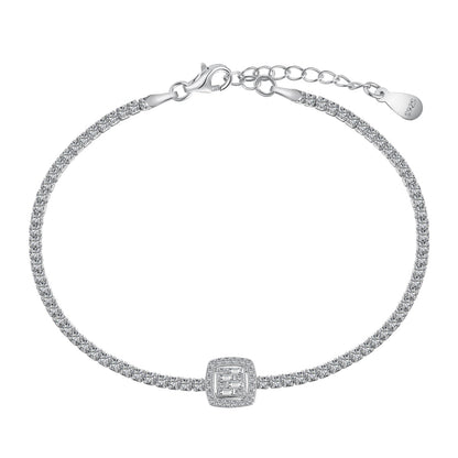 [Kismet Jewels ]Luxurious Dazzling Square Shape Banquet Bracelet