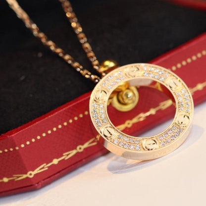 [Kismet Jewels ]LOVE NECKLACE ADJUSTABLE ROSE GOLD