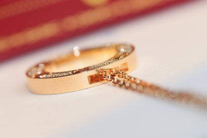 [Kismet Jewels ]LOVE NECKLACE ADJUSTABLE ROSE GOLD