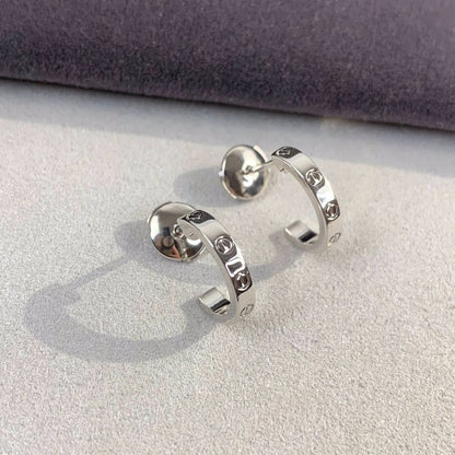 [Kismet Jewels ]LOVE EARRINGS 2.65MM SILVER