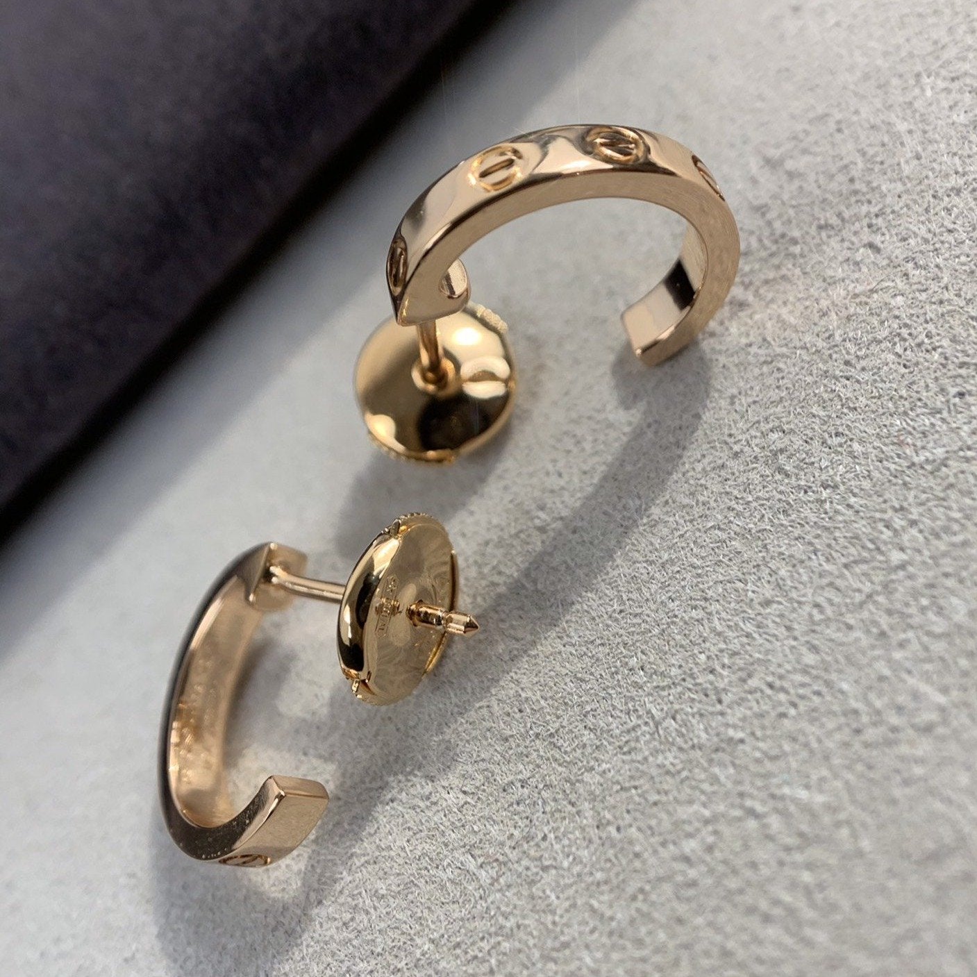 [Kismet Jewels ]LOVE EARRINGS 2.65MM PINK GOLD