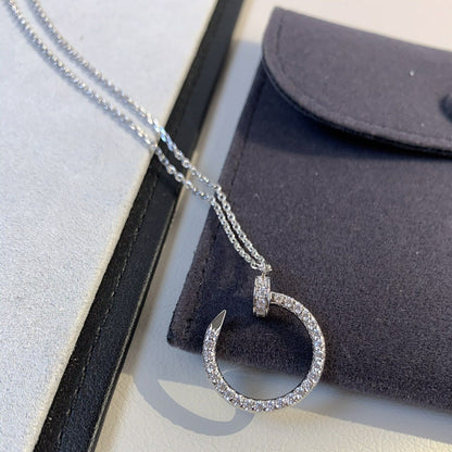 [Kismet Jewels ]JUSTE NECKLACE SILVER DIAMONDS