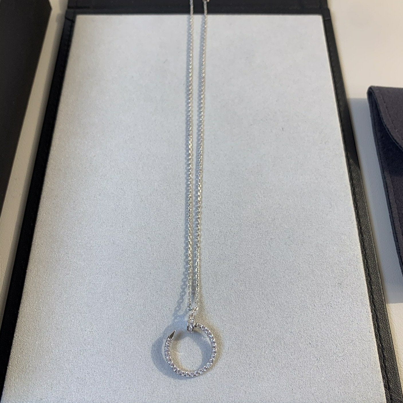 [Kismet Jewels ]JUSTE NECKLACE SILVER DIAMONDS