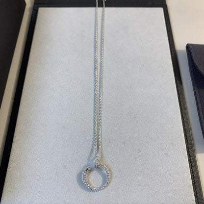 [Kismet Jewels ]JUSTE NECKLACE SILVER DIAMONDS