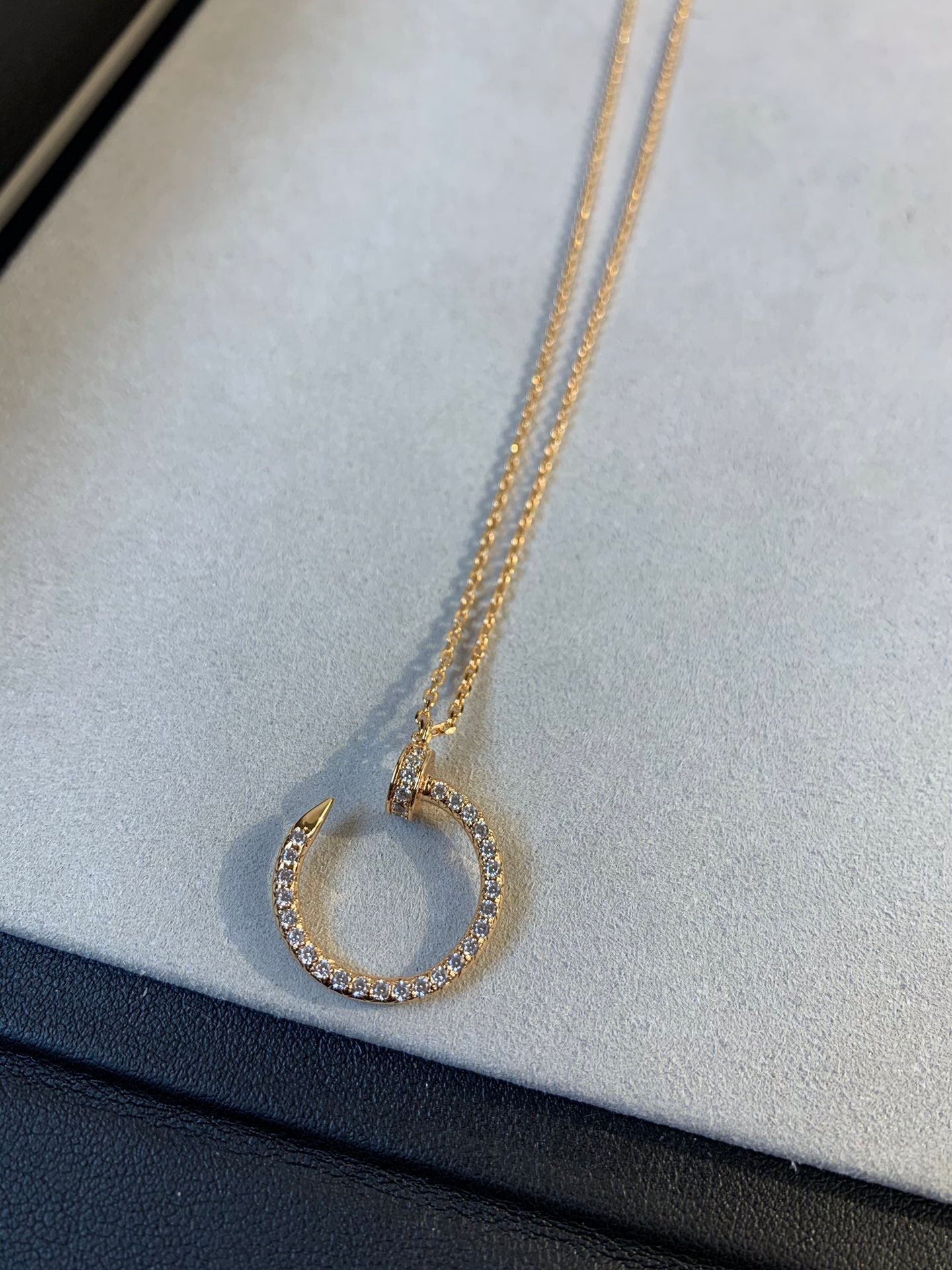 [Kismet Jewels ]JUSTE NECKLACE PINK GOLD DIAMONDS