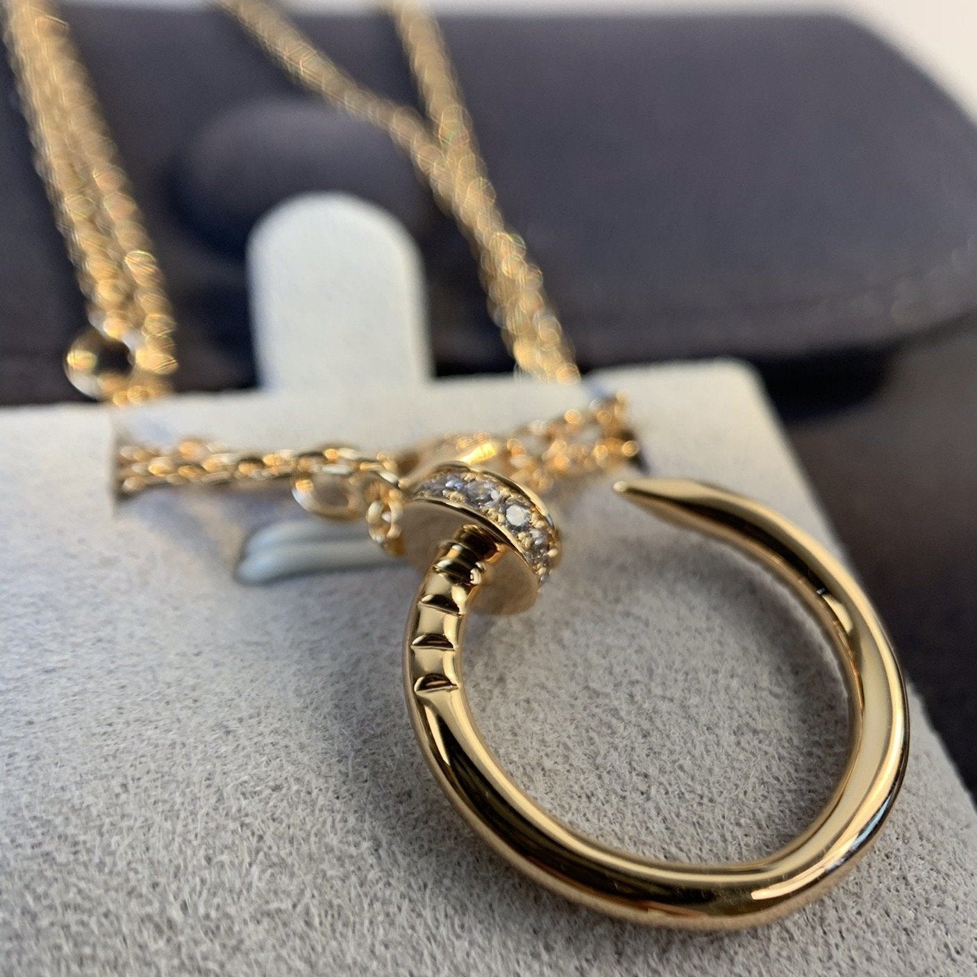 [Kismet Jewels ]JUSTE NECKLACE PINK GOLD DIAMONDS