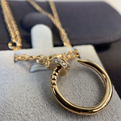 [Kismet Jewels ]JUSTE NECKLACE PINK GOLD DIAMONDS