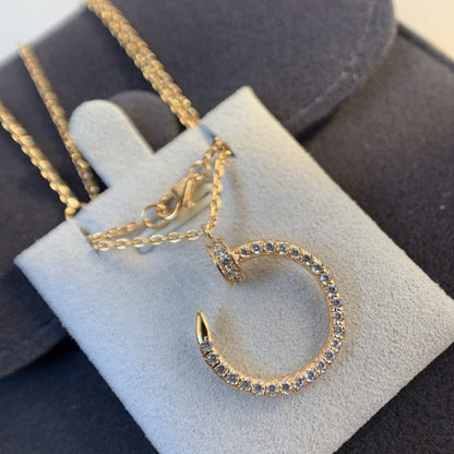[Kismet Jewels ]JUSTE NECKLACE PINK GOLD DIAMONDS