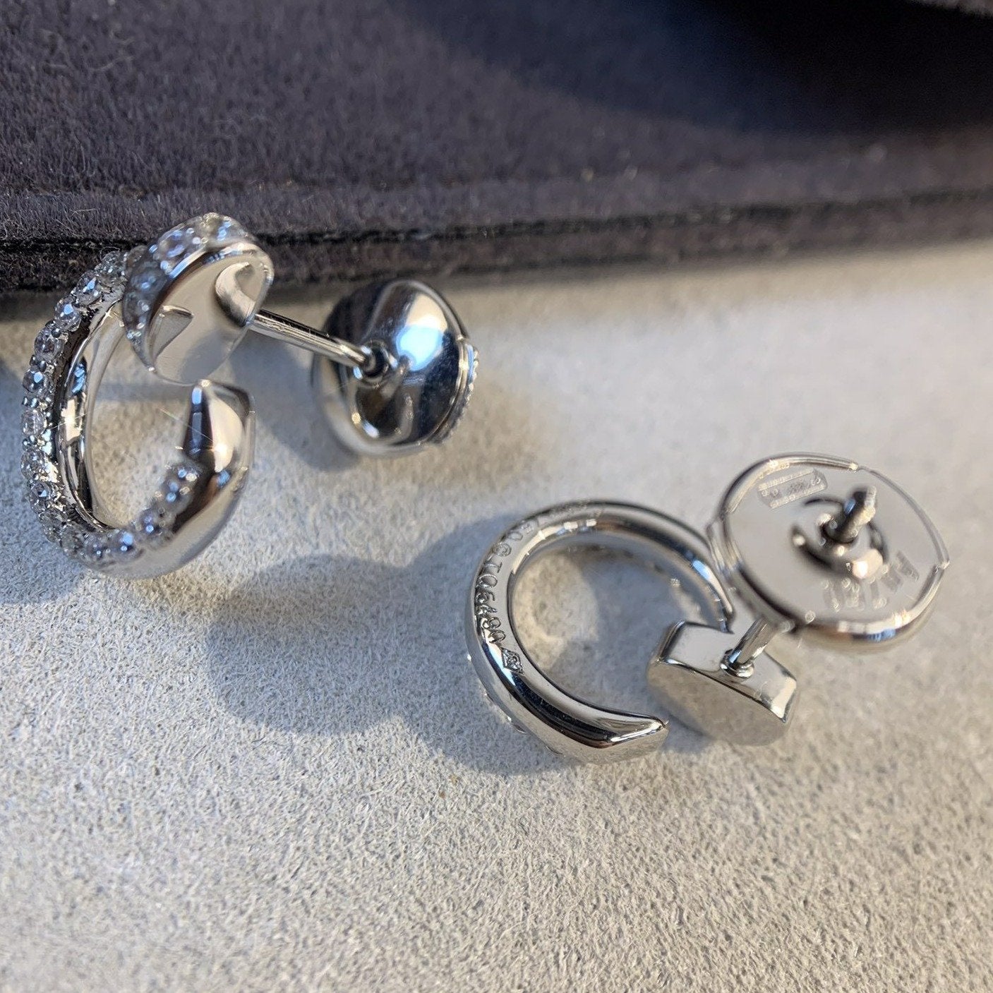 [Kismet Jewels ]JUSTE EARRINGS SILVER DIAMONDS