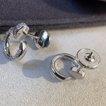 [Kismet Jewels ]JUSTE EARRINGS SILVER DIAMONDS