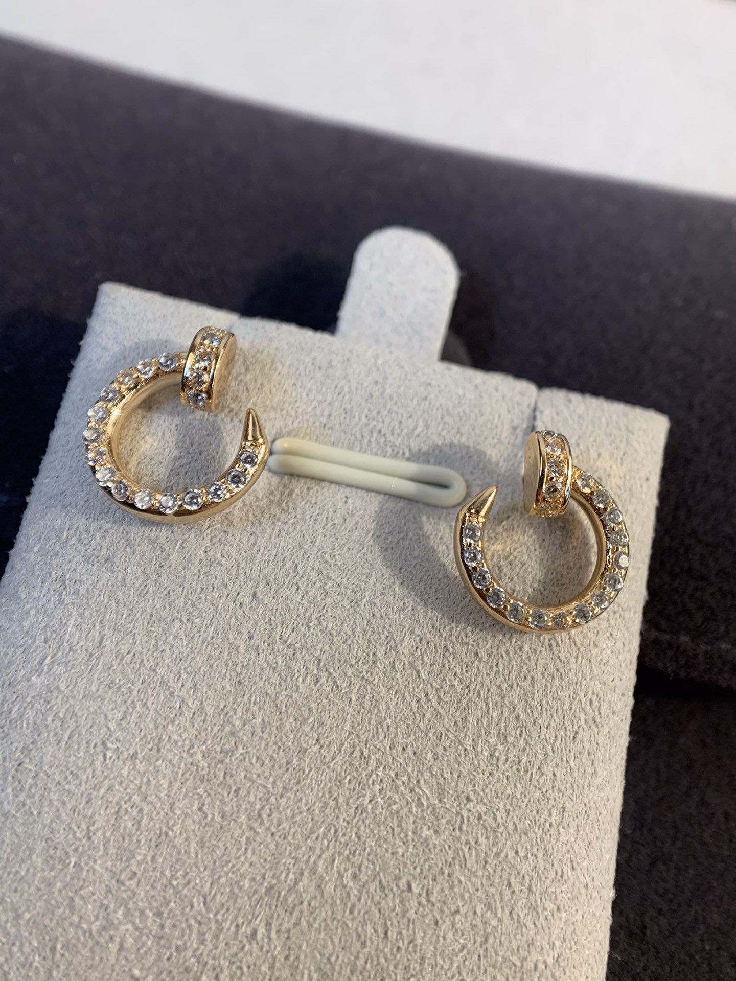 [Kismet Jewels ]JUSTE EARRINGS GOLD DIAMONDS